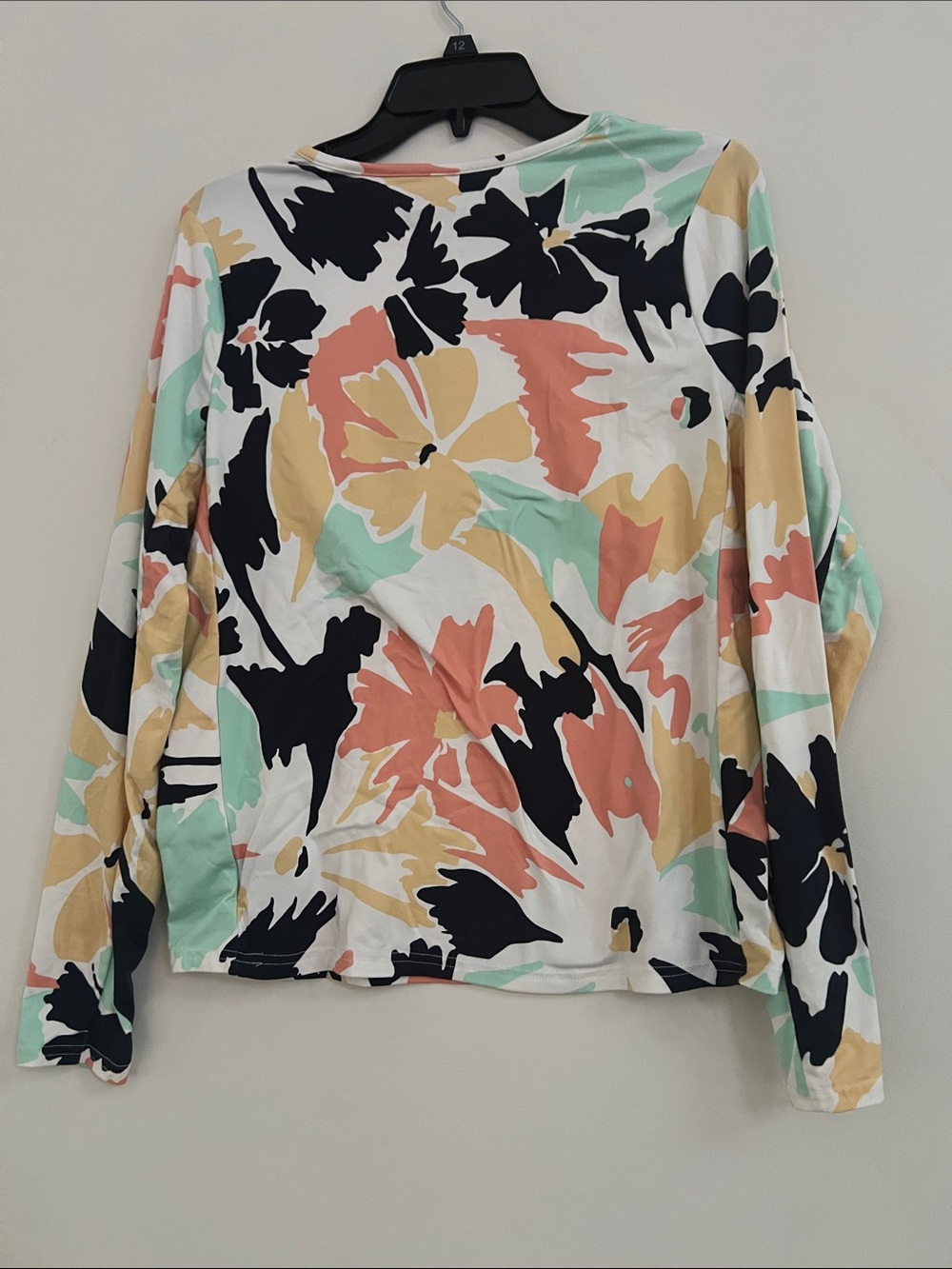 Hang Ten Floral Long Sleeve Tee - Mint, Coral, Yellow & Black - Picture 5 of 5